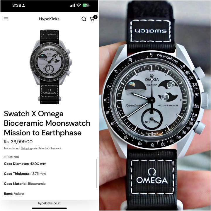 Swatch x Omega Moonswatch Mission to Earthphase