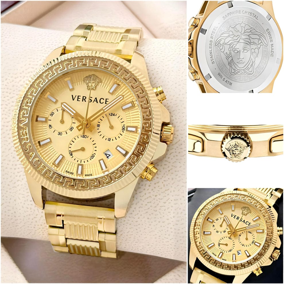 The Versace Greca Action watch blends modern sportiness